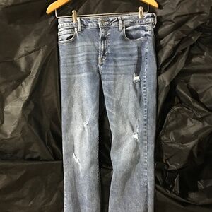 Hidden distressed jeans